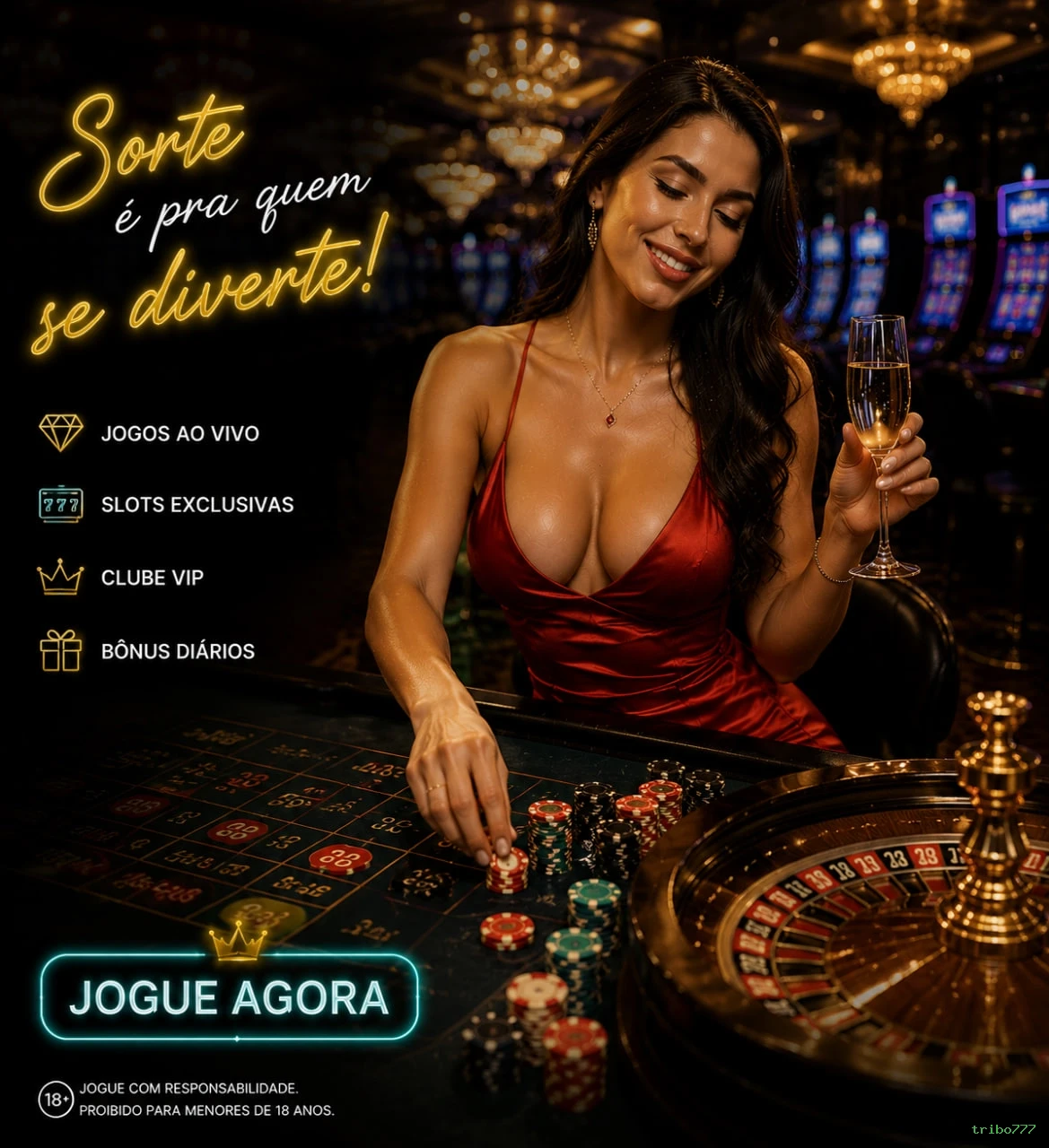 Aplicativo móvel tribo777 para iOS e Android